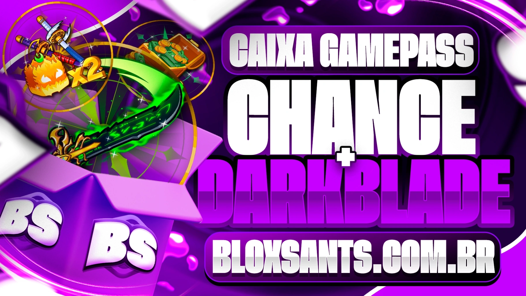 CAIXA DE GAMEPASS | DARK BLADE & NOTIFICADOR DE FRITAS