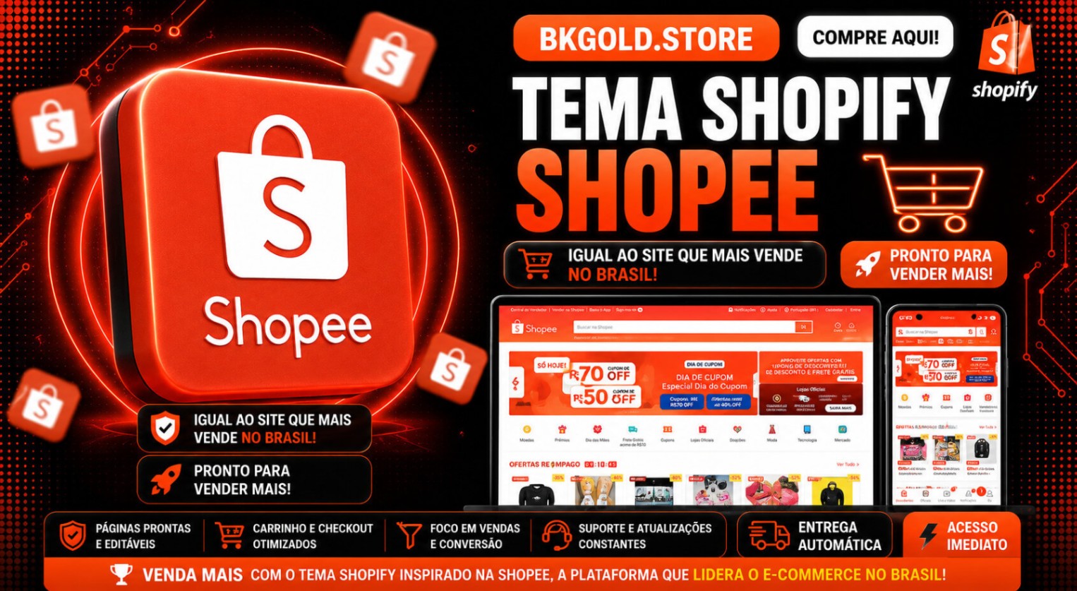 Tema Shopify Shopee