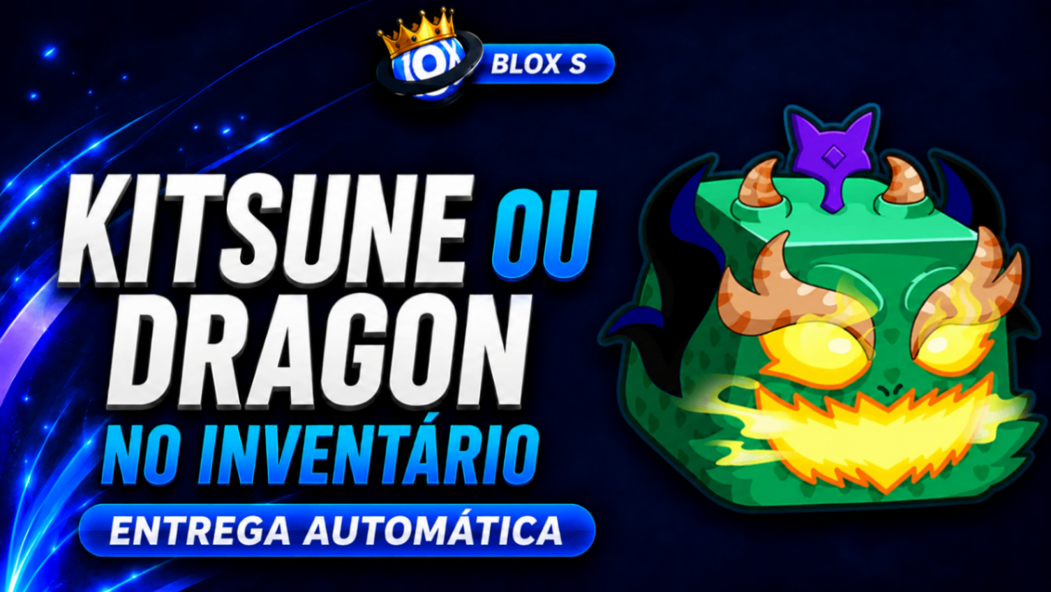 KITSUNE OU DRAGON GARANTIDA