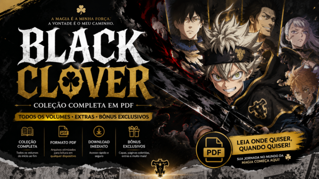 BLACK CLOVER – COLEÇÃO COMPLETA EM PDF