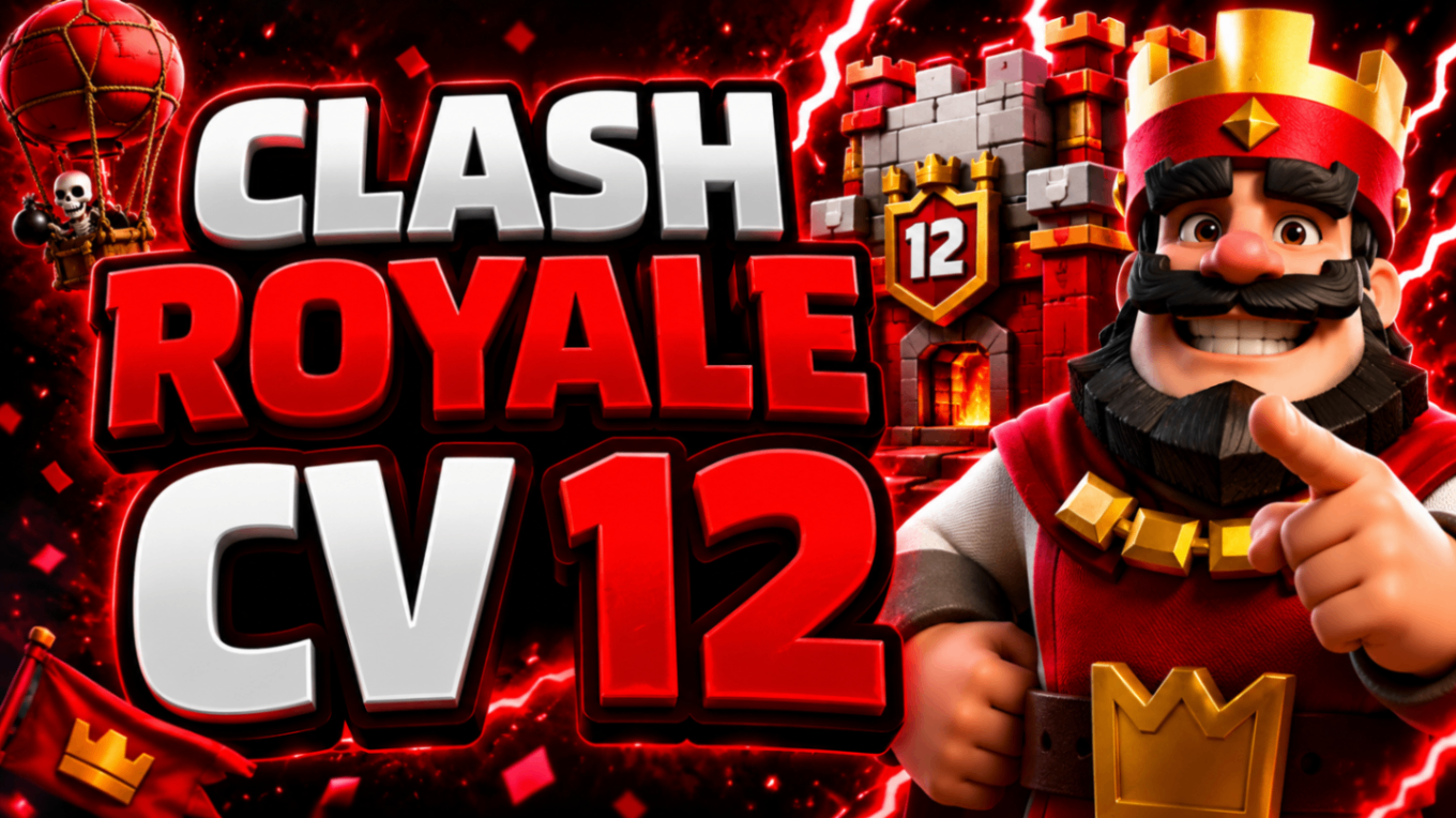 Conta Clash Royale - CV 12 Rushado | 3+ Construtores