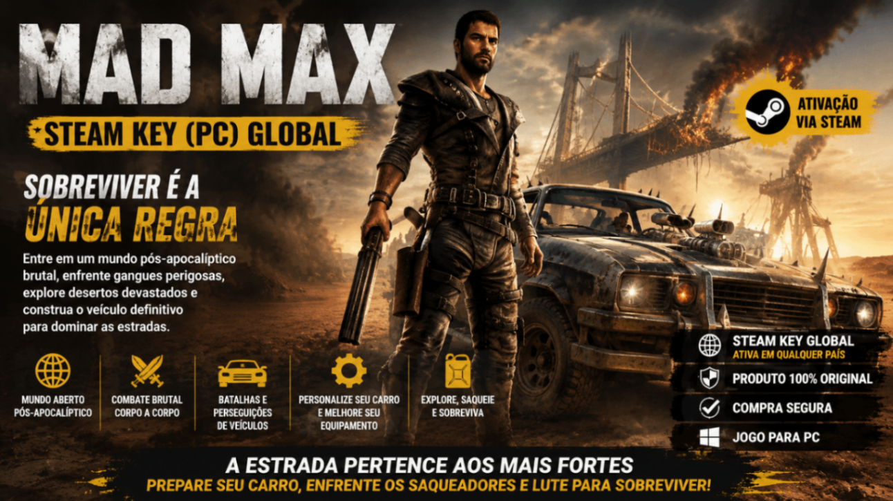 Mad Max – Steam Key (PC) GLOBAL