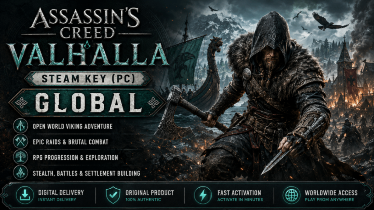 Assassin's Creed Valhalla Steam Key (PC) GLOBAL