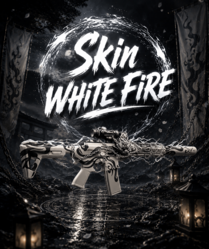 Skin White Fire M4 (ilegal)