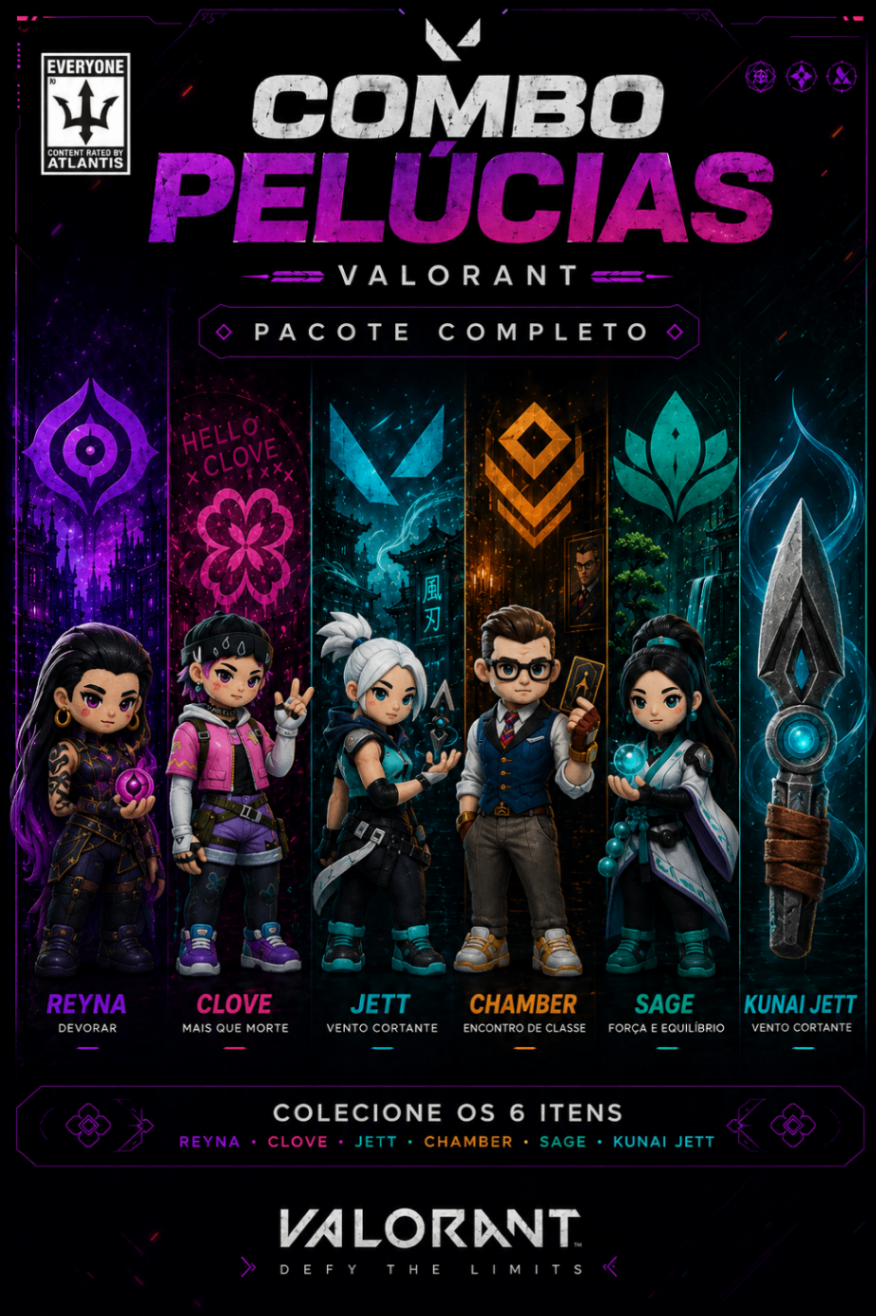 Pacote Valorant com Kunai