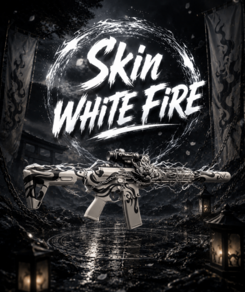 Skin White Fire M4 (PM)