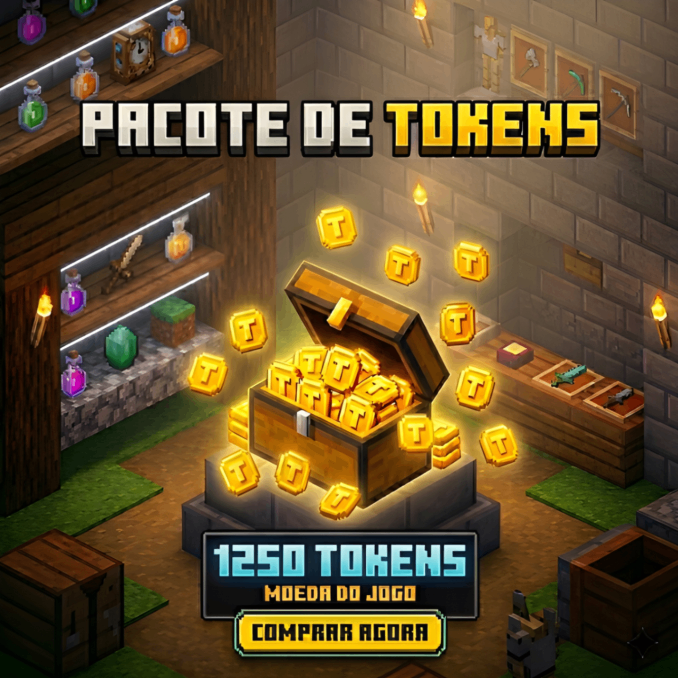 POCOTES DE TOKENS - 1250 TOKENS