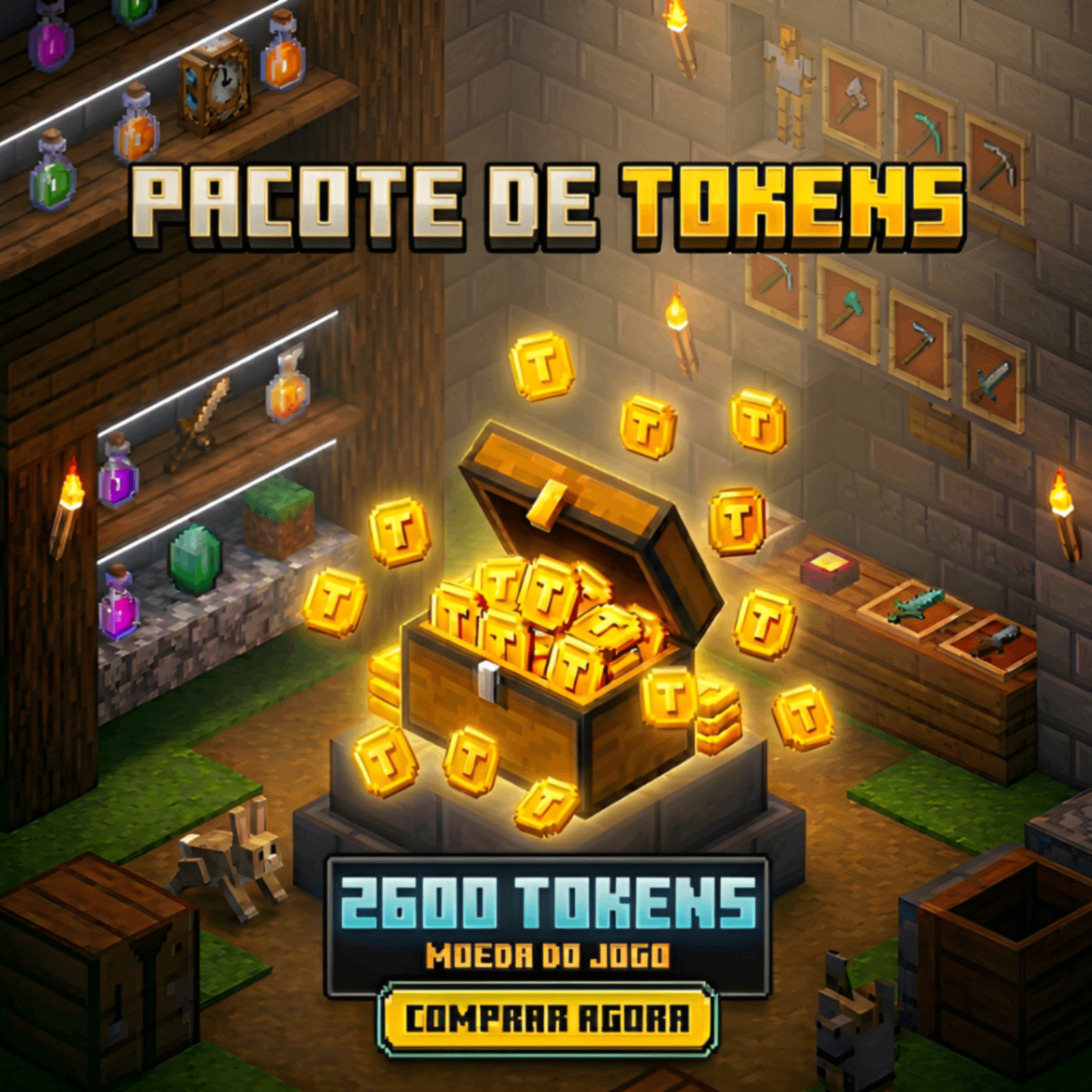POCOTES DE TOKENS - 2600 TOKENS