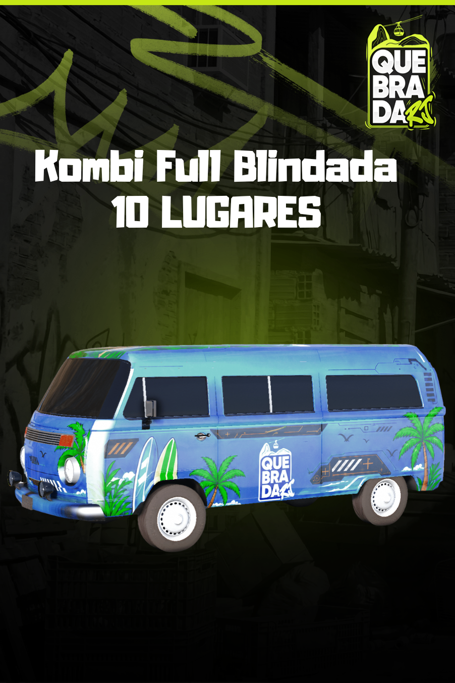 Kombi Full Blindada (10 LUGARES)