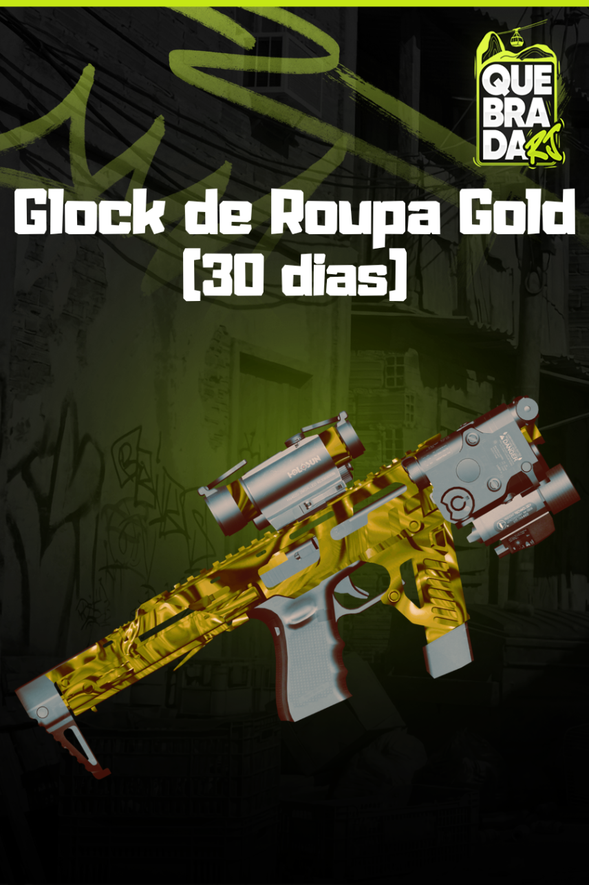 GLOCK RAJADA DE ROUPA OURO