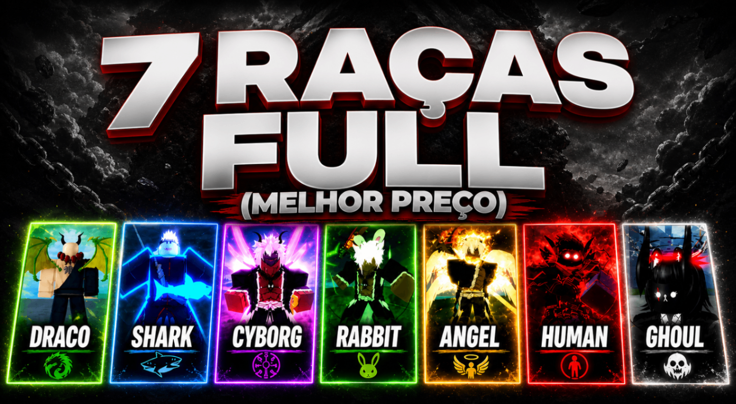 Imagem do produto 🌟🐲⚔️ LV2800 + (7 RAÇAS FULL) +GHM +CDK ✨(PROMO)✨