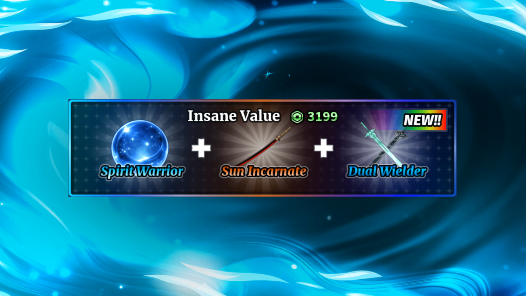 👑 SPIRIT WARRIOR + SUN INCARNATE + DUAL WIELDER BUNDLE