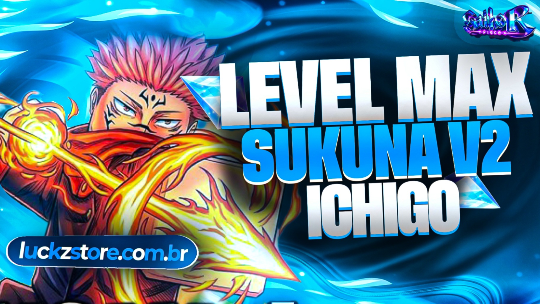 👊 LEVEL MÁXIMO + 👑SUKUNA V2 + ⚔️ICHIGO + ITENS⭐🍎