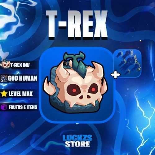 Contas de Blox Fruits Com T-rex