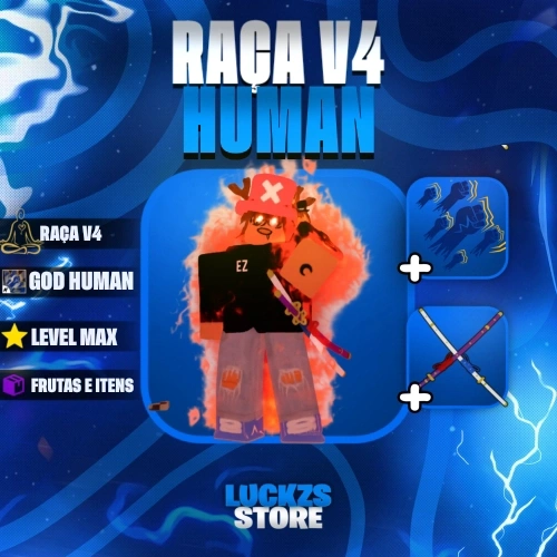Contas de Blox Fruits Com V4 Full Human