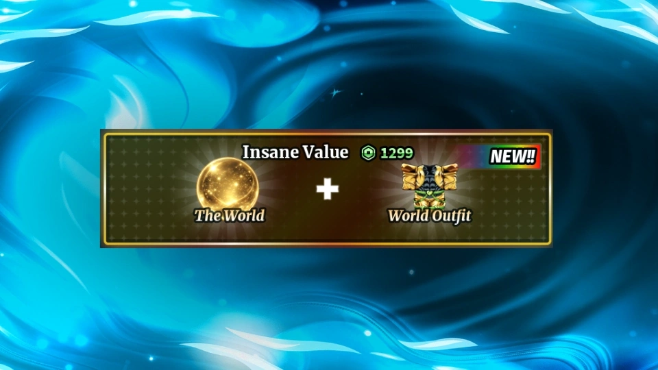 👑 THE WORLD + WORLD OUTFIT BUNDLE