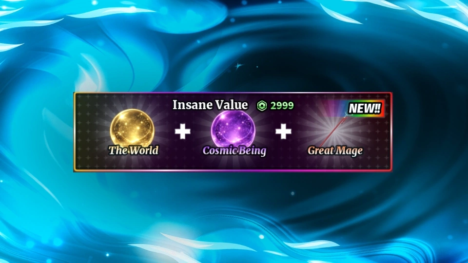 👑INSANE VALUE + THE WORLD + COSMIC BEING + GREAT MAGE BUNDLE