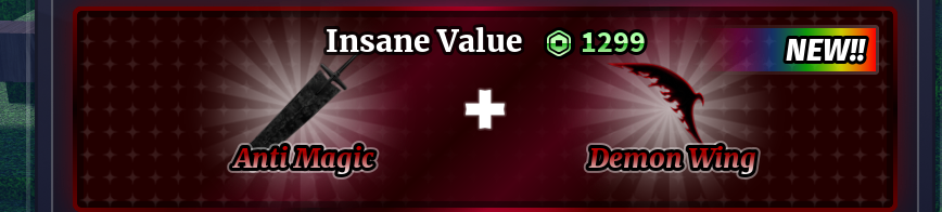 👑 ANTI MAGIC + DEMON WING BUNDLE