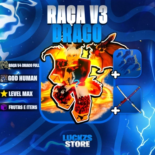 Contas de Blox Fruits Com Draco V3