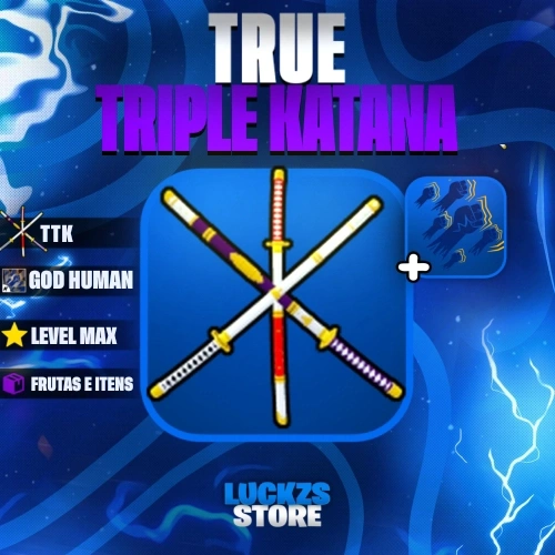 Contas de Blox Fruits Com True Triple Katana
