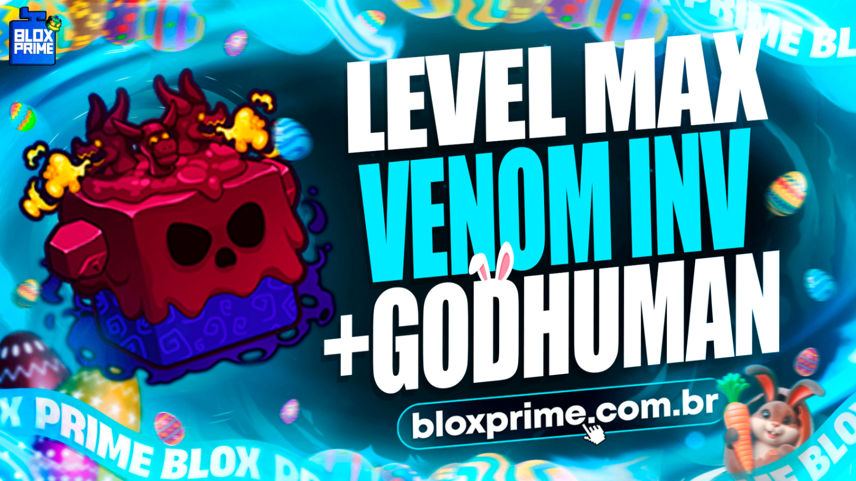 👊 LVMAX + GHM + 💜VENOM NO INVENTARIO + FRUTAS E ITENS 🍎