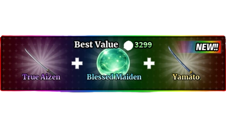 BEST VALUE + TRUE AIZEN + BLESSED MAIDEN + YAMATO