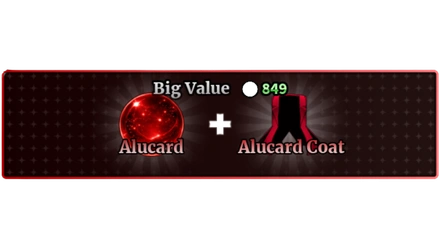 BIG VALUE + ALUCARD+ ALUCARD COAT
