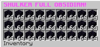 SHULKER FULL OBSIDIAN!