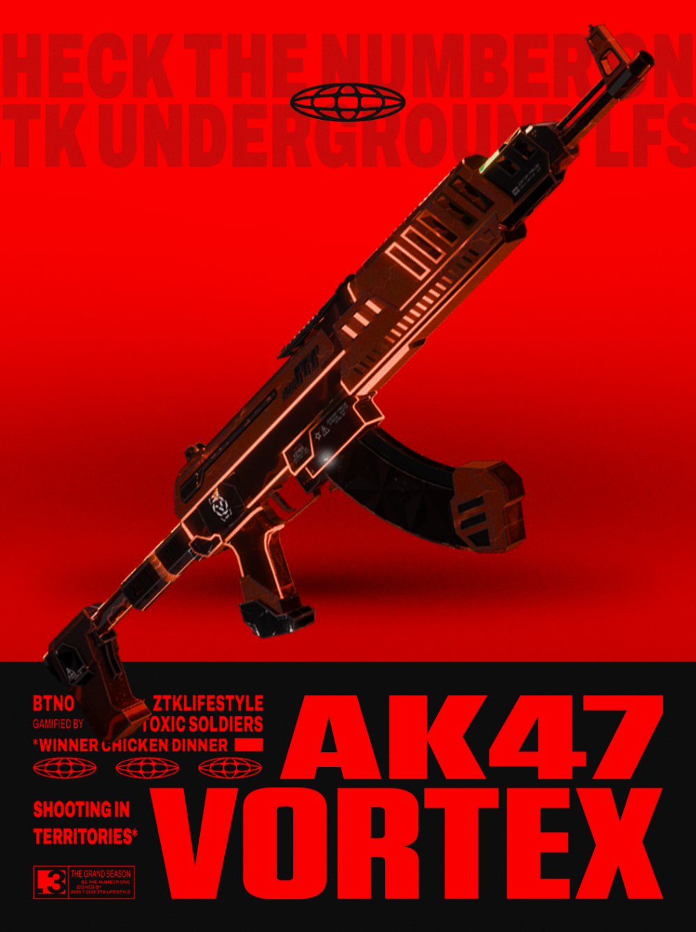SKIN AK47 VORTEX - 7 DIAS