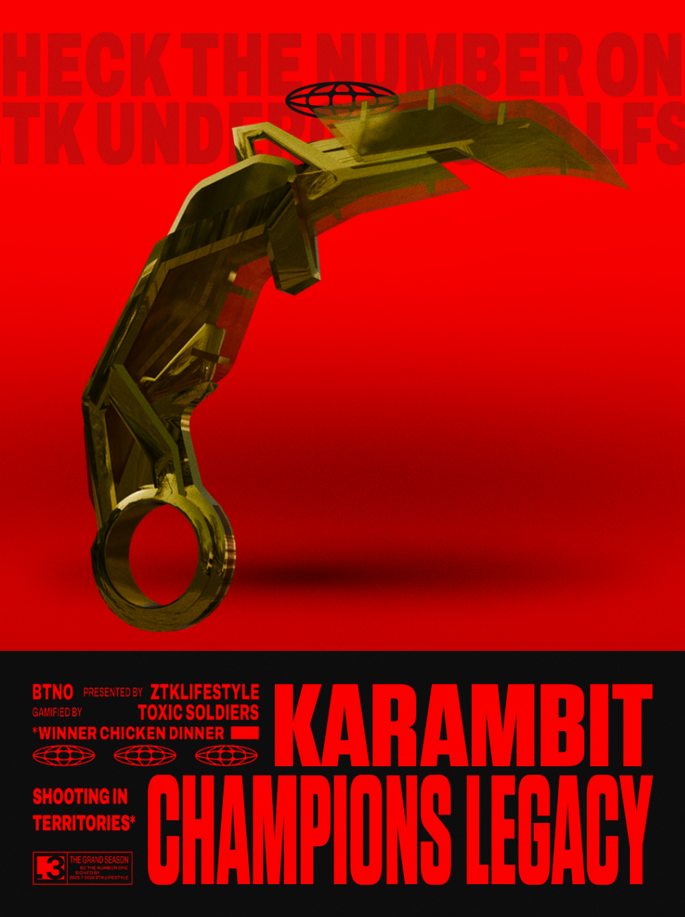 SKIN KARAMBIT CHAMPIONS - 1 DIA