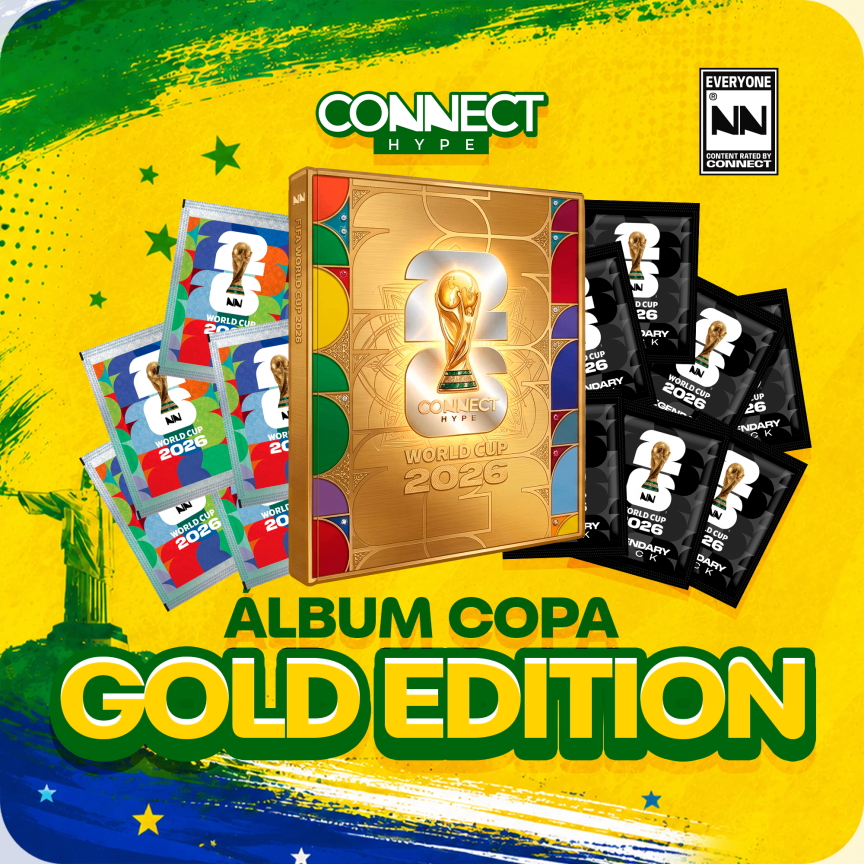 Álbum Gold + 10 Pacotes Premium