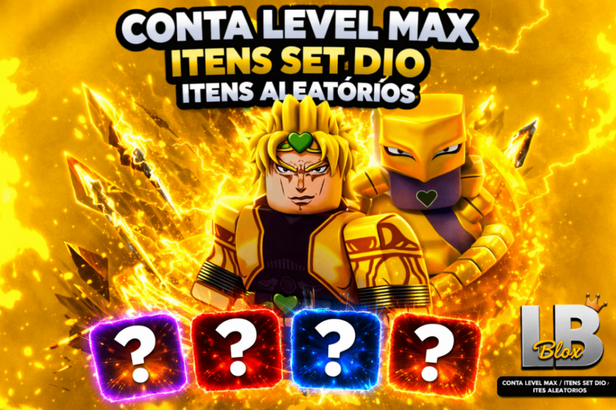 CONTA LEVEL 16000 + ITENS SET DIO - RANDOM ITENS