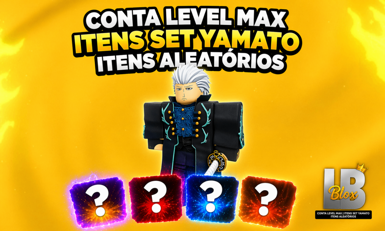 CONTA LEVEL 13000 + ITENS SET YAMATO - RANDOM ITENS