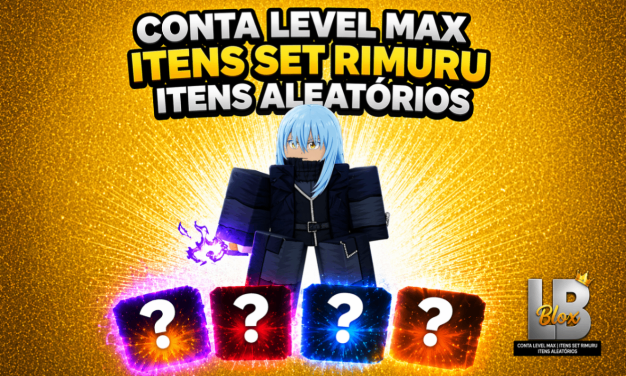 CONTA LEVEL 16000 + ITENS SET RIMURU - RANDOM ITENS