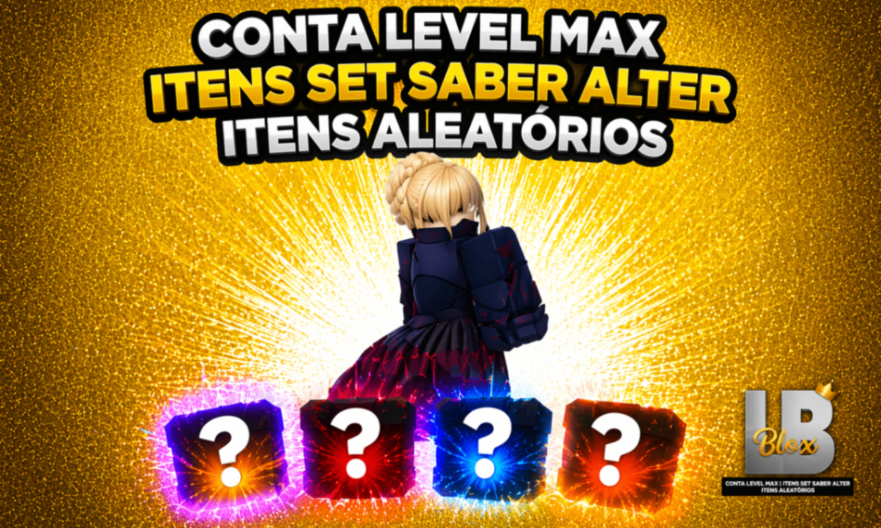 CONTA LEVEL 13000 + ITENS SET SABER ALTER - RANDOM ITENS