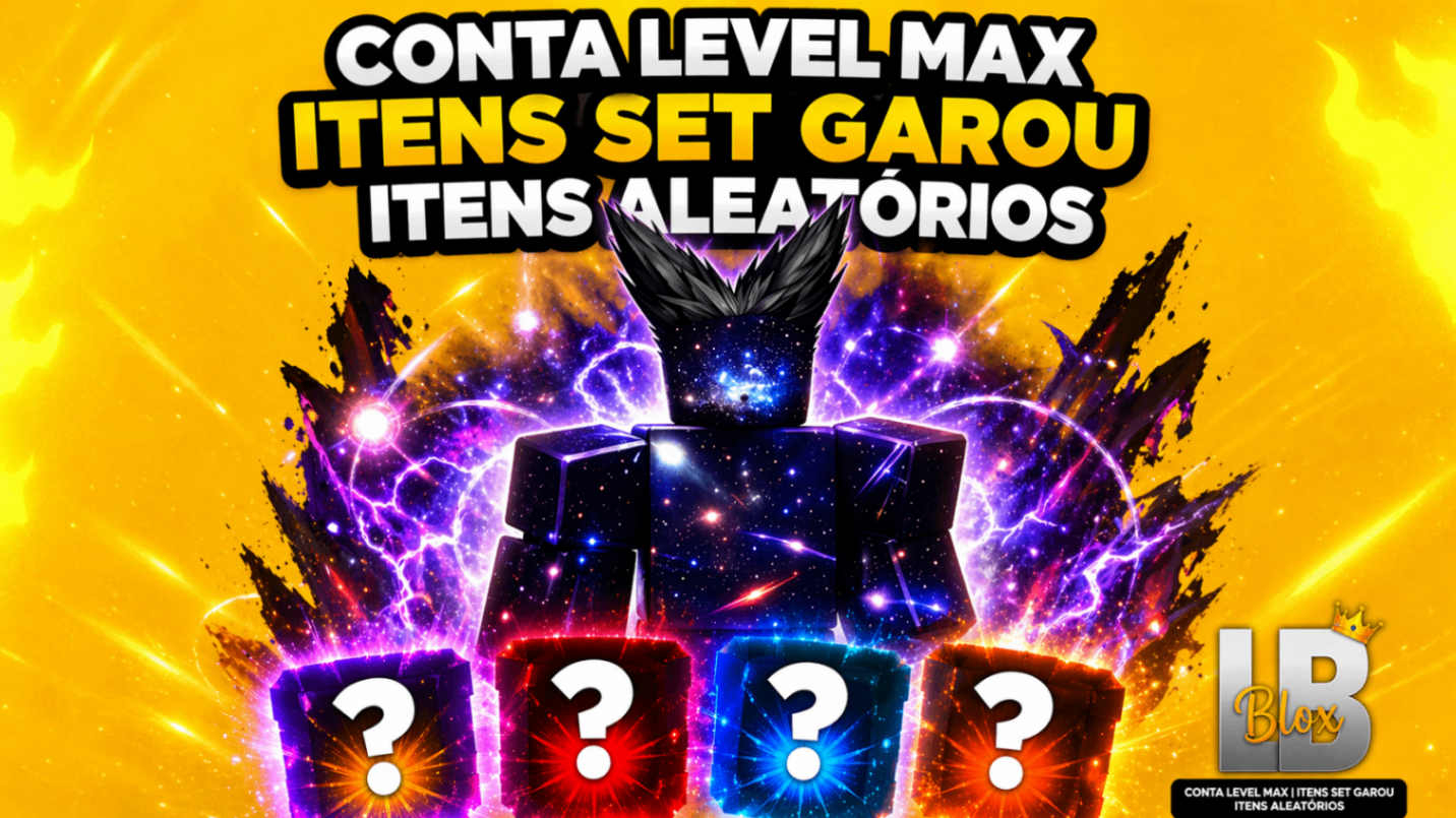 CONTA LEVEL 16000 + ITENS SET GAROU - RANDOM ITENS