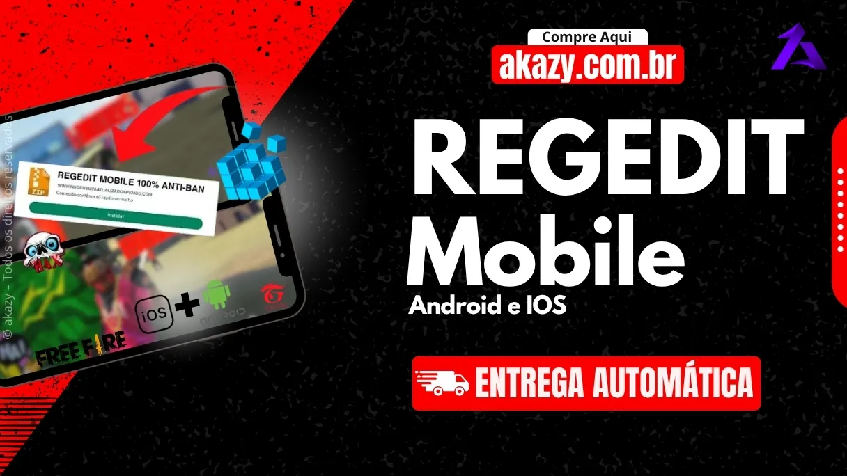 REGEDIT ANDROID E IOS - FREE FIRE