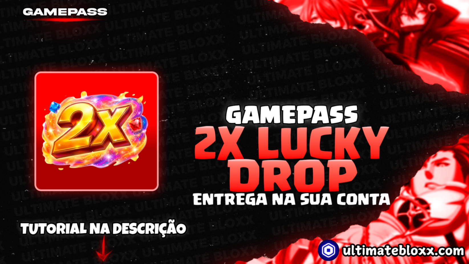 2X LUCKY DROP [ 649 ROBUX ]